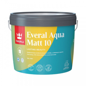 TIKKURILA Everal Aqua Matt 0,45L - matowa emalia akrylowa do drewna i metalu